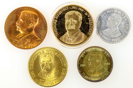 Pres. T. Roosevelt Medals, Set of 6 [196000]