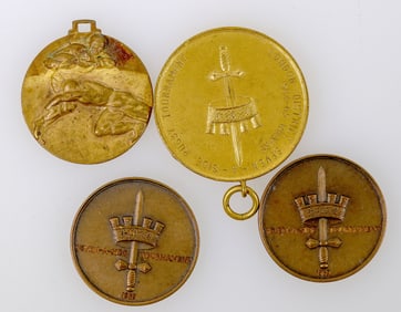 Rugby Medals, Set of 4 [195081]