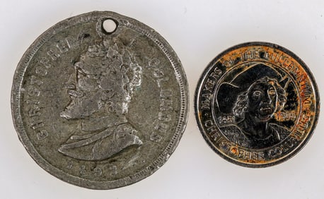 Christopher Columbus Medals, one from 1892 [193192]