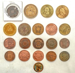 Masonic "One Penny" Multi Lodge  Medals, 20 [196124]