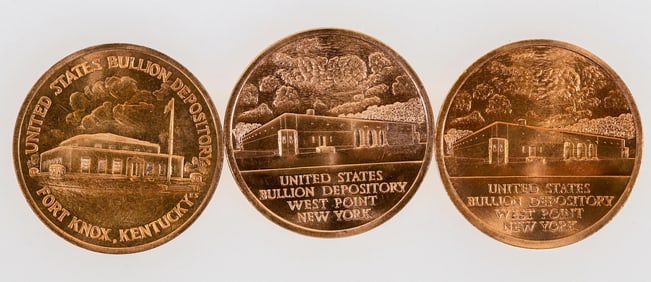 U. S. Mint Bullion Depository Medals (3) [196885]