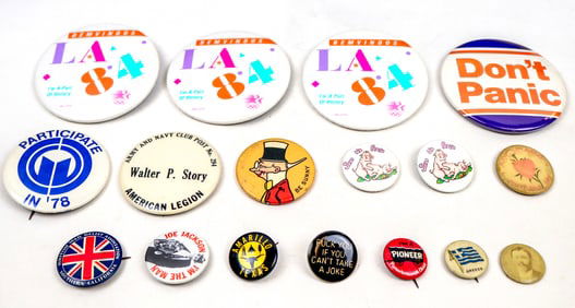 Vintage Pinback Collection (17) [195154]