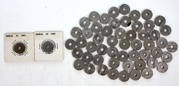 Israeli Telephone Tokens (55) [195748]