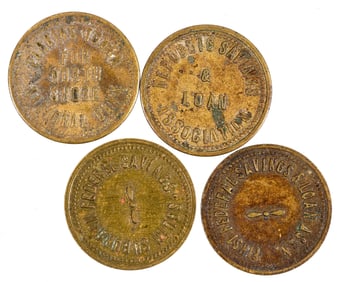 Banking Tokens, Collection of 4 [196553]