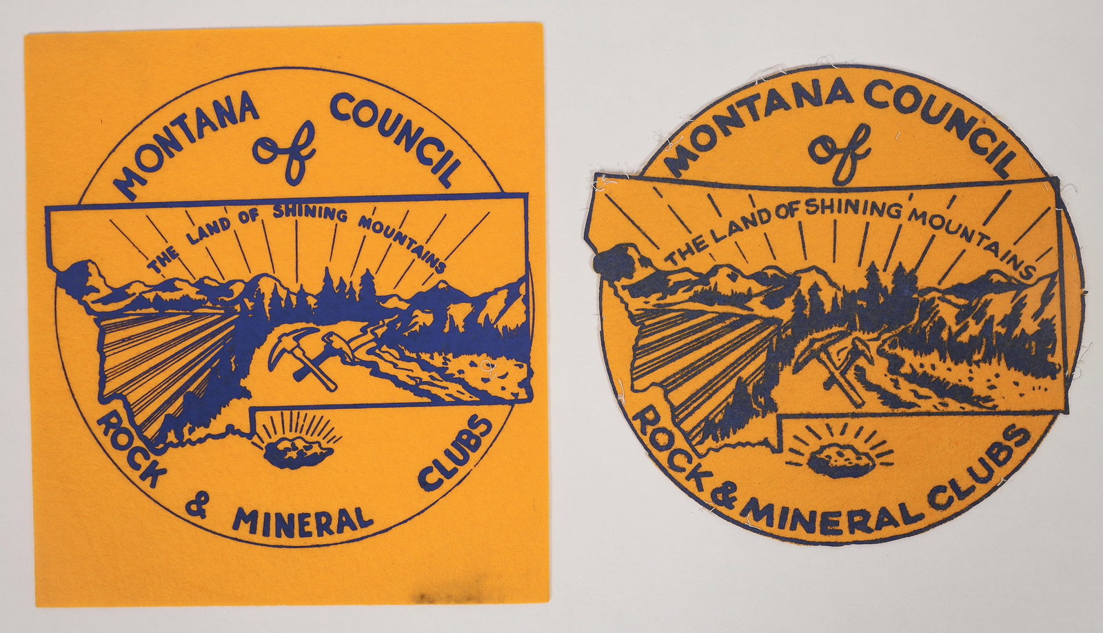 Montana Council of Rock & Mineral Club Jacket Patches (2) [193604] (1 of 1)
