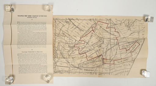 Goldfield, Nevada Mining Prospectus & Claim Map [192901]