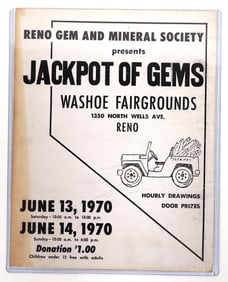 Reno Gem and Mineral Society Poster, 1970 [190777]