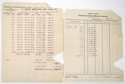 Assay For the Tonopah Extension Mine Co. [194534]