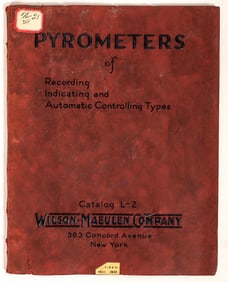 Pyrometer Catalog, 1931 [189301]
