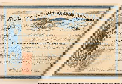 Amer. Exploring Co. of Philadelphia Stock, c1866 [191415]