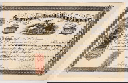 Pennsylvania and Nevada Mining Stock, 1867 [191482]