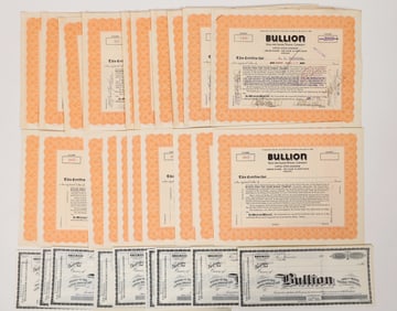 Bullion Gold and Silver Mining, 2 Different, 33 Total [193957]