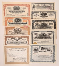 Tintic District Mining Stocks, 10, c. 1908-50 [180195]
