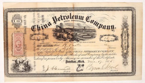 China Petroleum Company Stock, Very Rare [191483]