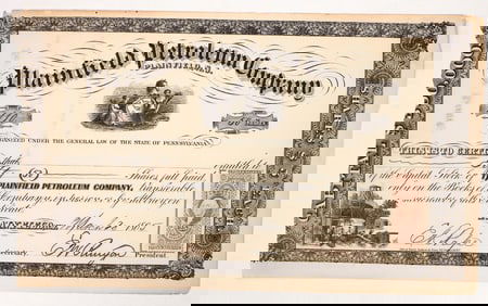 Plainfield Petroleum Stock, 1865 [191634]