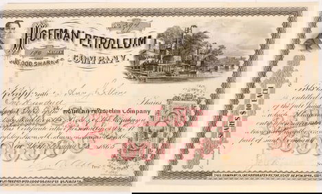 Hoffman Petroleum Stock, 1865 [191474]