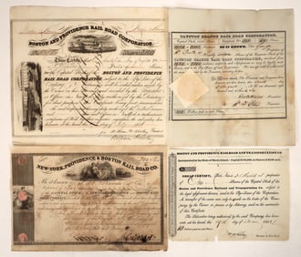 Early Massachusetts Railroad Stocks, 1834-1838 [192655]