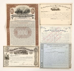 Michigan Railroad Stock Collection [191226]