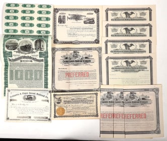 Washington RR Stocks/Bonds, early 1900s [192016]