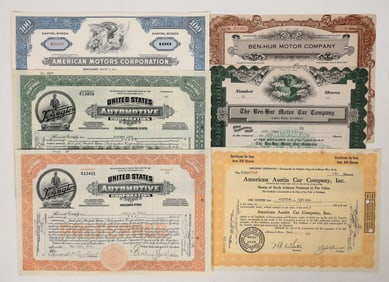 American Auto Company Stocks, 1917-1960 [192556]
