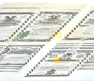 Automotive Stocks, 4 Different, 20 Total [191162]