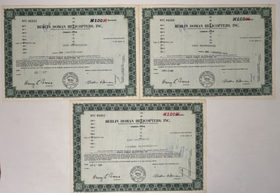 Berlin Doman Helicopter Stock Trio, 1969 [192724]