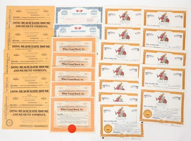 Long Beach Bath House & Amusement Parks Stocks, 25 [191189]