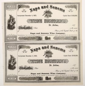 Pair of Napa-Sonoma Wine Stocks [191376]