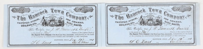 The Hancock Town Company Stocks [194431]
