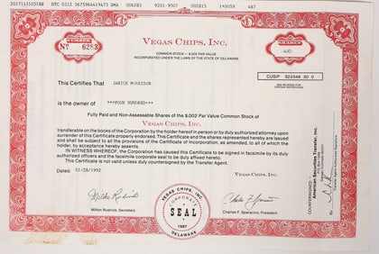 Vegas Chips Stock, Rare [194638]