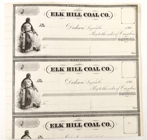 Elk Hill Coal Stock Pair, Rare [193708]