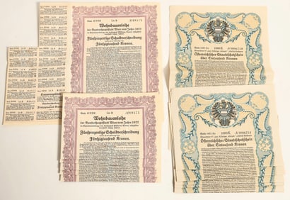 Austria War/Housing Consecutive Number Bonds [188951]