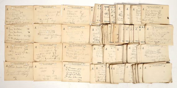 Stewart & Holmes Druggist Receipts, 1890s (AB Stewart of Comstock, Bodie) [197695]