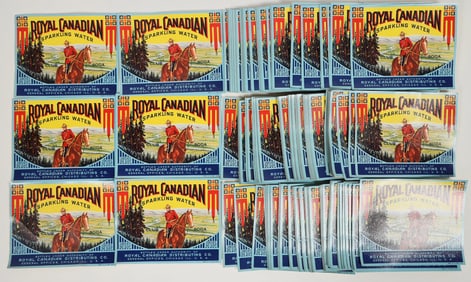 Royal Canadian Sparkling Water Label Hoard [197682]
