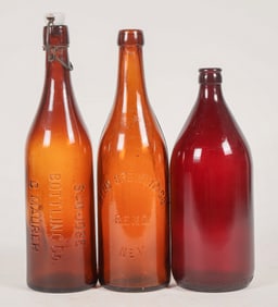Scarce Beer Bottle Trio [195411]