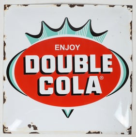 Enjoy Double Cola Repro Porcelain Sign [196348]