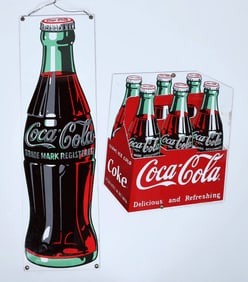 Porcelain Coca Cola Signs (2) [196800]