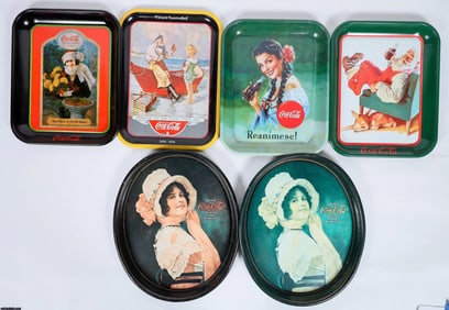 Coca Cola Advertising Trays (6) [196873]