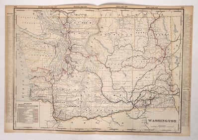 Washington Railway Map, c. 1880s-1910s [193207]