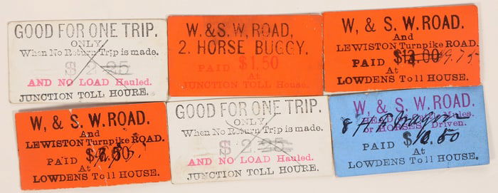 Weaverville & Shasta Toll Road Tickets [195994]