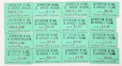 Weaverville & Shasta Toll Road Tickets [195986]