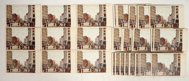 Dealer Inventory of Early Los Angeles Street Scene Postcard [197697]