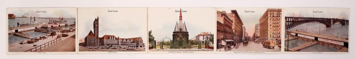 St. Louis Folding Postcard 1900s [186547]