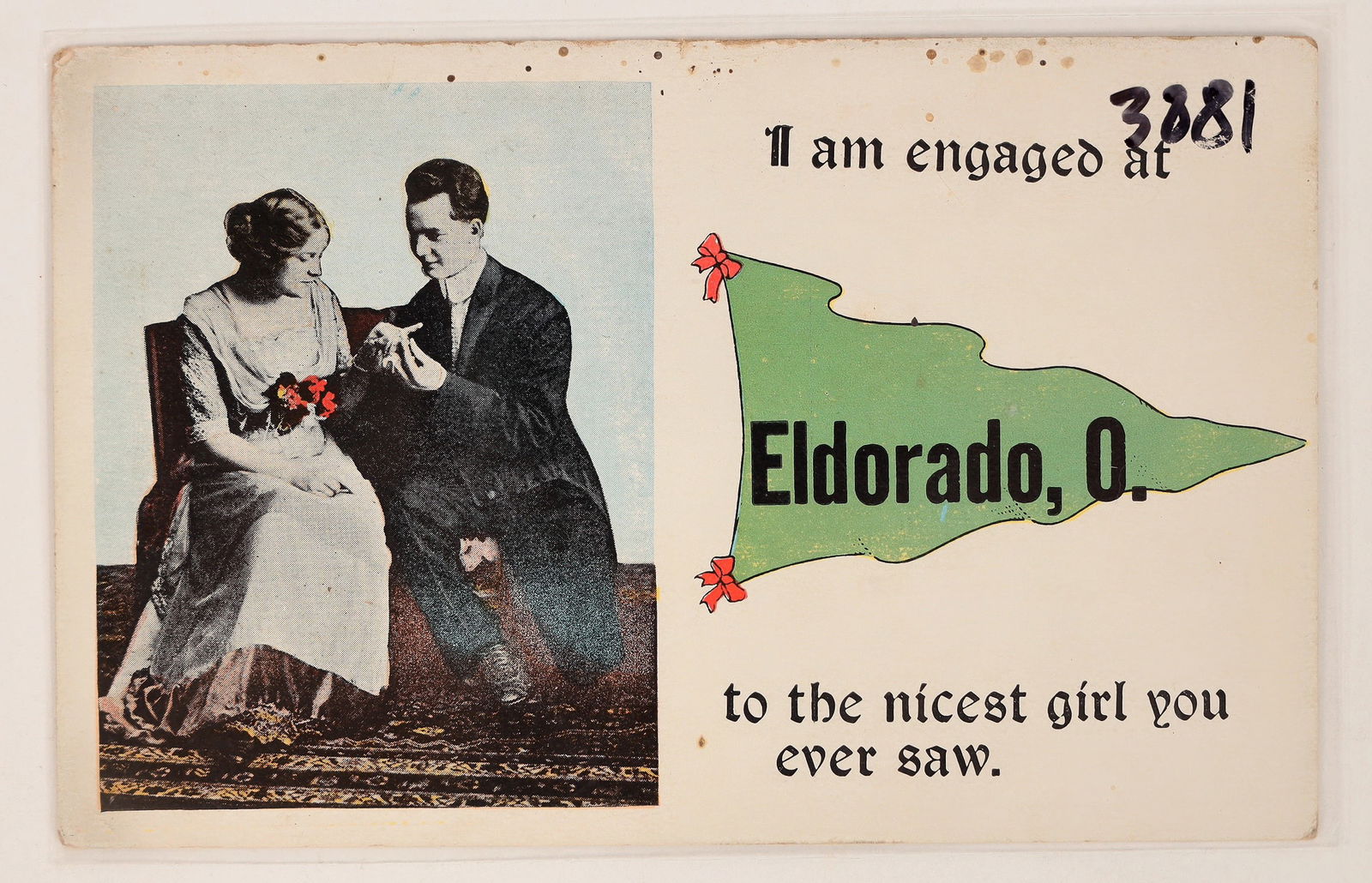 Preble Co.; Eldorado; Engagement Announcement Postcard [188041] (1 of 2)