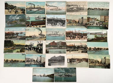 Erie Co.; Cedar Point; Harbor Scenes, 26 Postcards [187660]