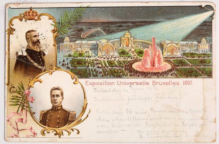 Postcard - Brussels Exposition, c1897 [188587]