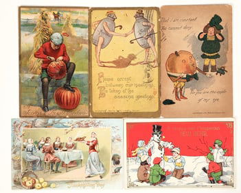 Halloween & Other Holiday Postcards (5) [197601]