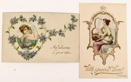 Postcards - Valentines, Cameo, c190X-12 (2) [188912]