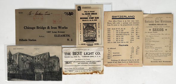 Postal History - Special Cancels, 1891-1939 (6) [186623]