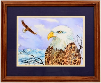 Bald Eagle Watercolor [197351]